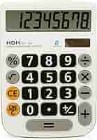 Amazon | HDH 電卓 8桁 デスクタイプ くっきり見やすい数字